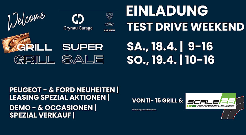 EINLADUNG | TEST DRIVE DAYS 2026